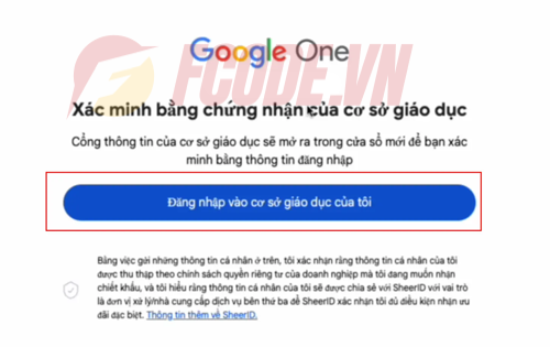 đăng nhập mail xác minh